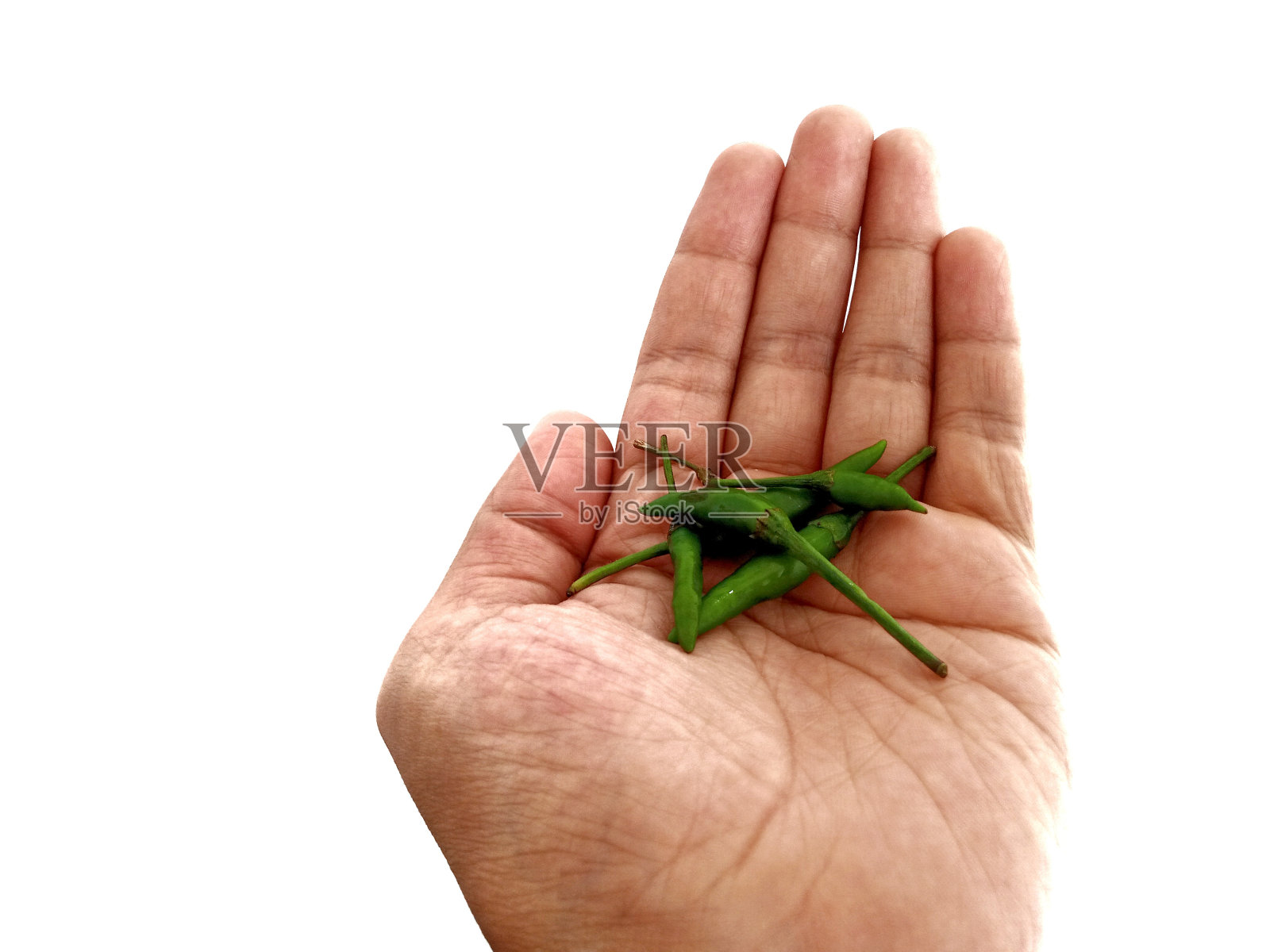 照片的主题是手握青椒的姿势照片摄影图片