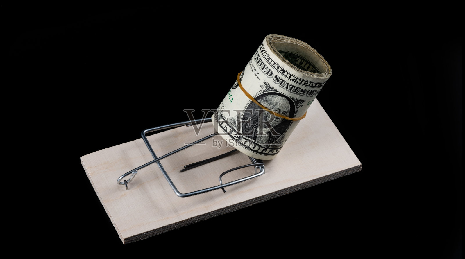 一叠1美元的钞票照片摄影图片