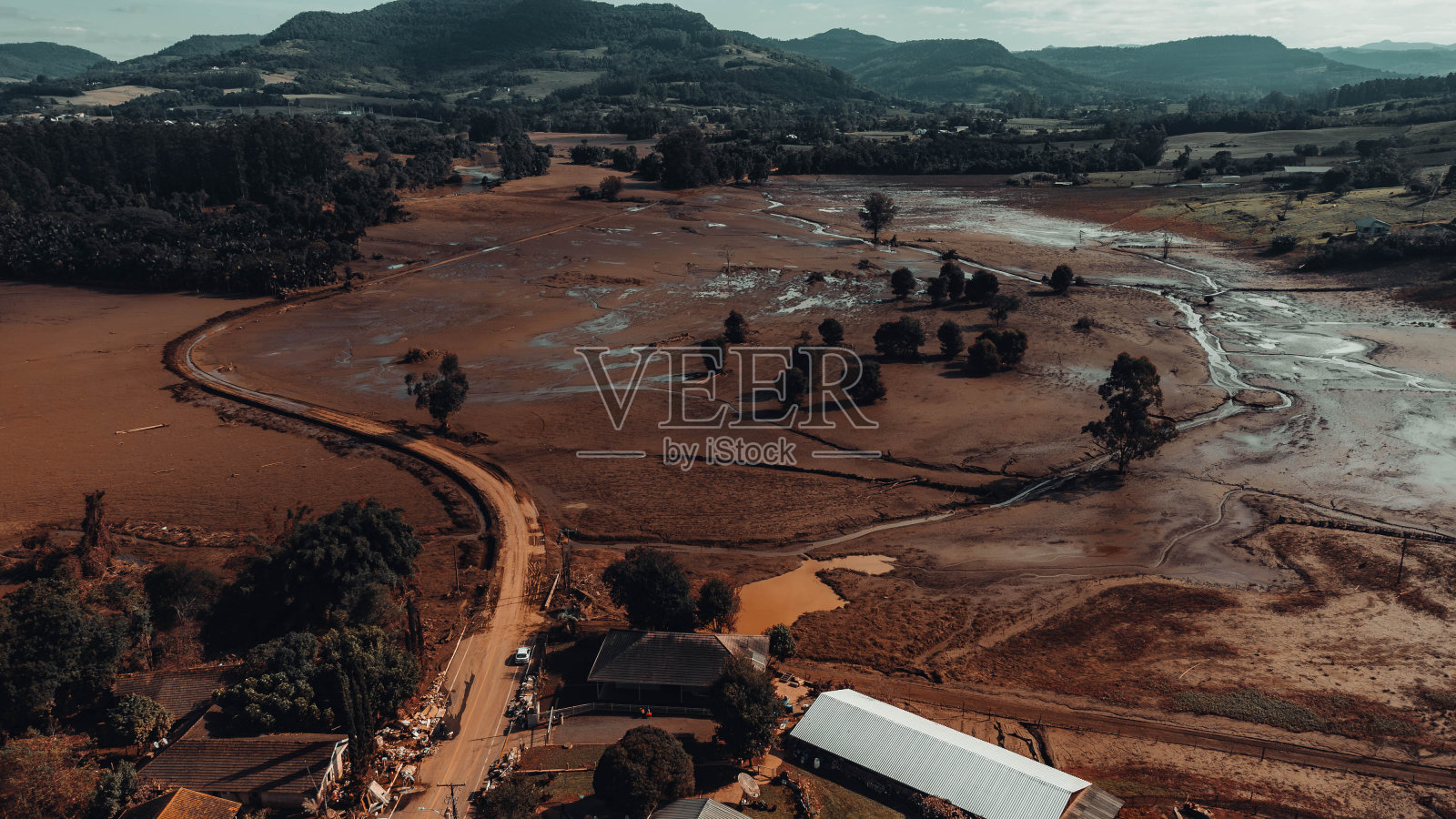 航空摄影进入福克廷哈-南里奥格兰德州照片摄影图片