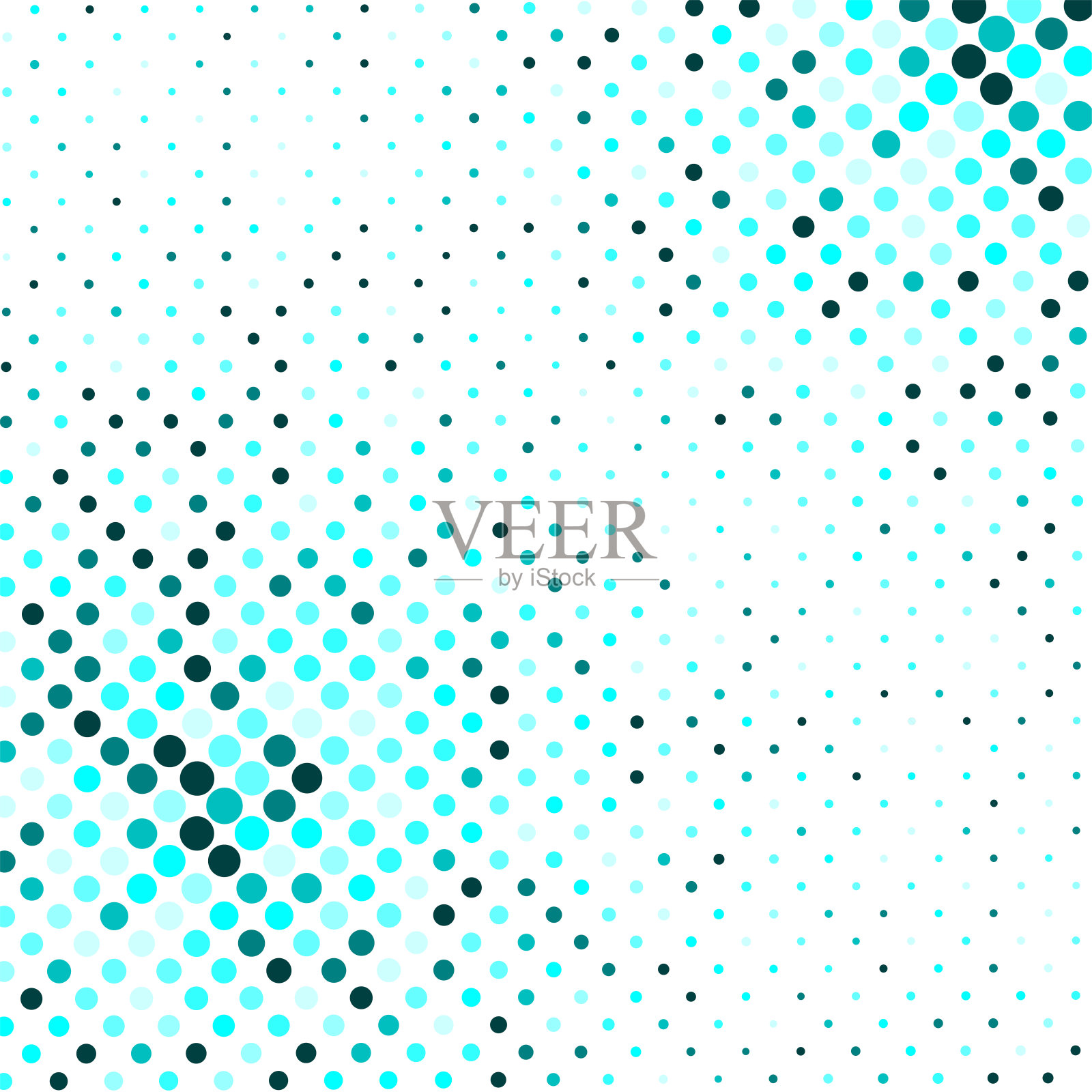 抽象的背景，不同大小的点和不同深浅的绿色设计封面，演示文稿，网站主题的大数据，计算机科学，人工智能照片摄影图片