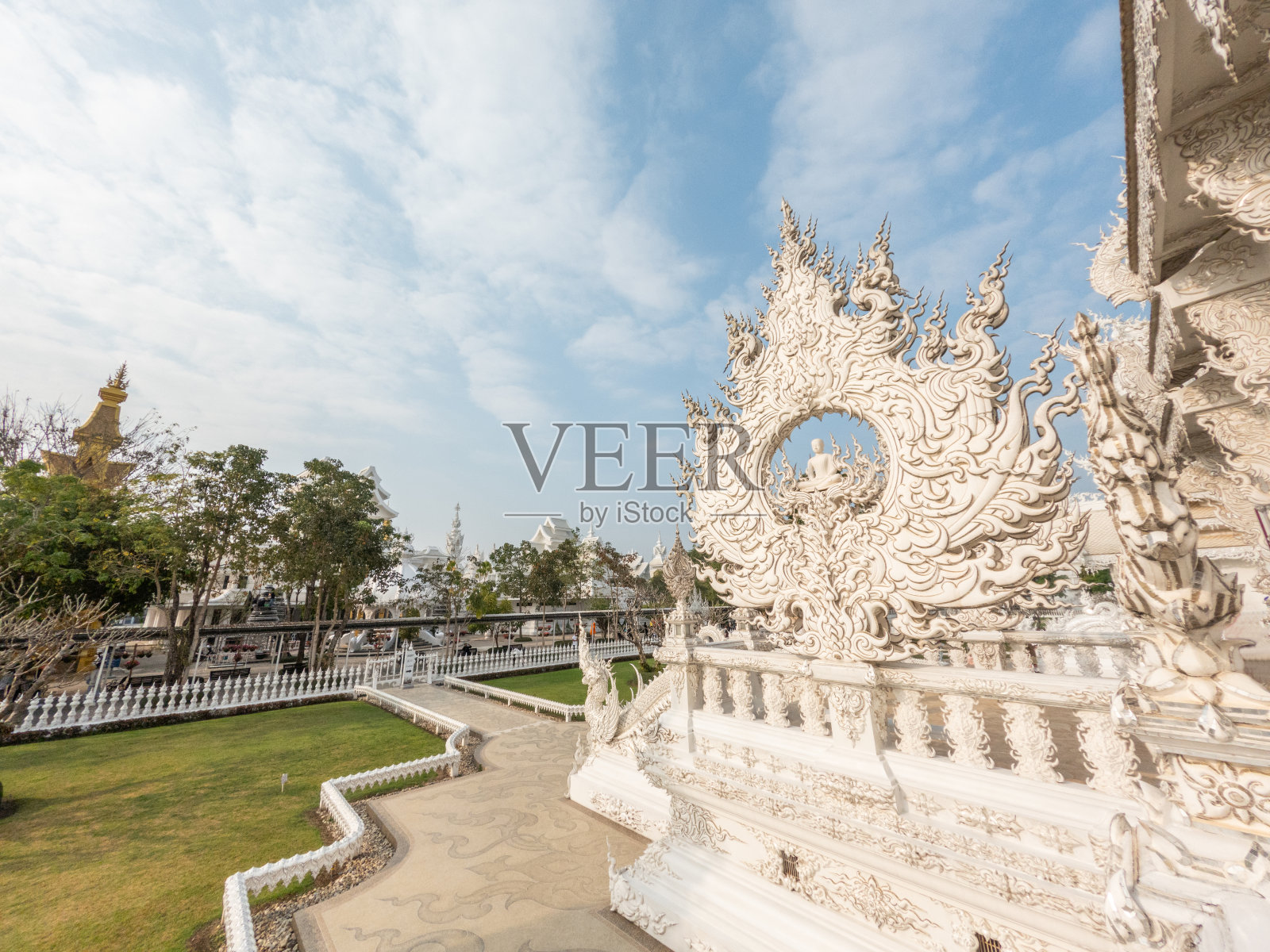 白寺(戎坤寺)的华丽装饰照片摄影图片