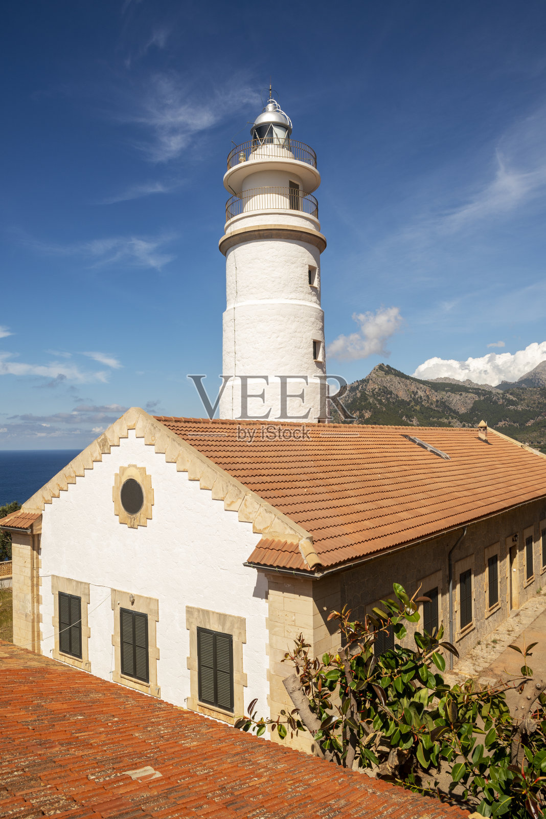 马略卡岛的格罗斯灯塔照片摄影图片