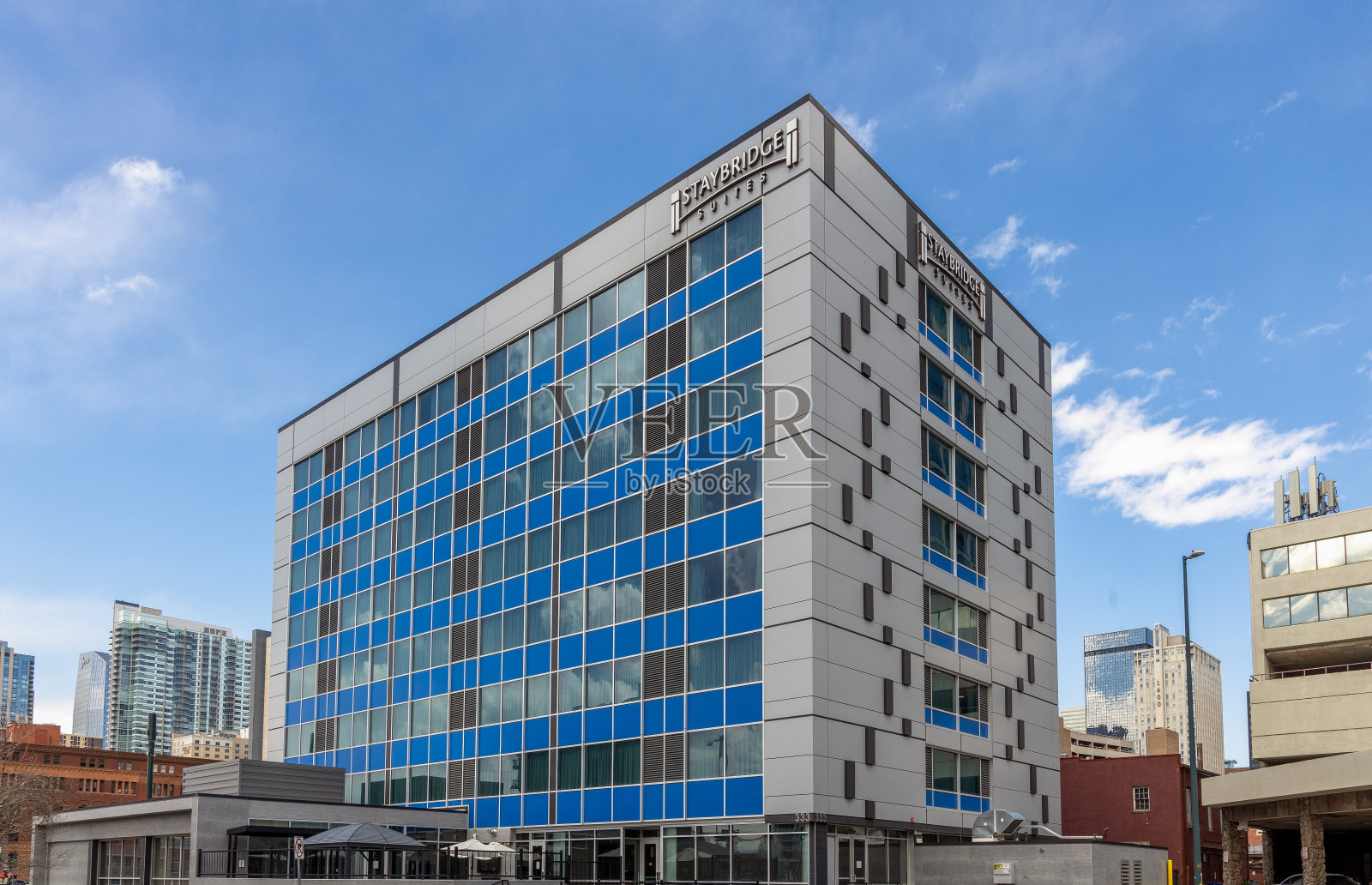 丹佛市中心新建的Staybridge套房酒店照片摄影图片