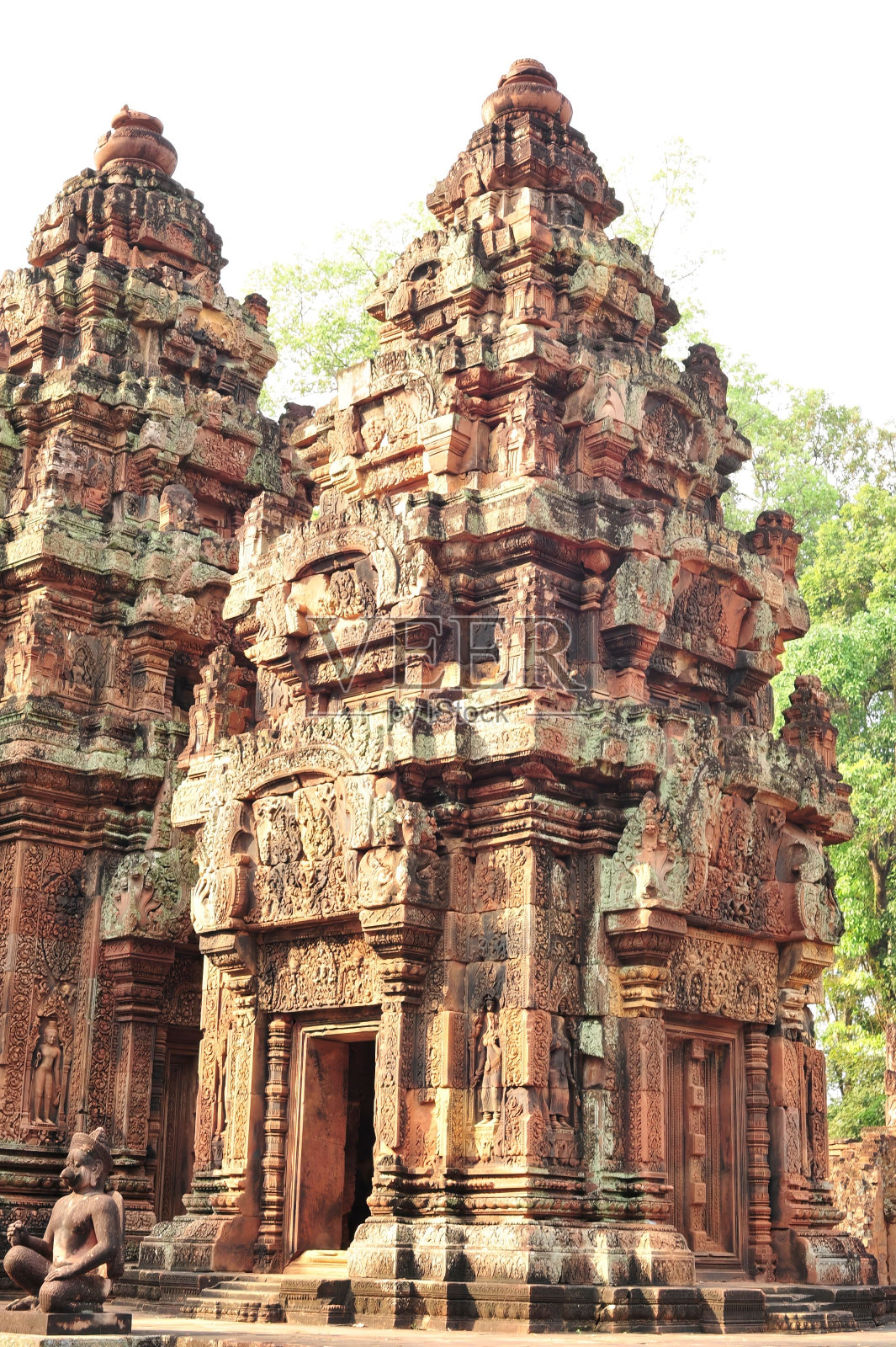柬埔寨暹粒的吴哥窟寺庙建筑群照片摄影图片