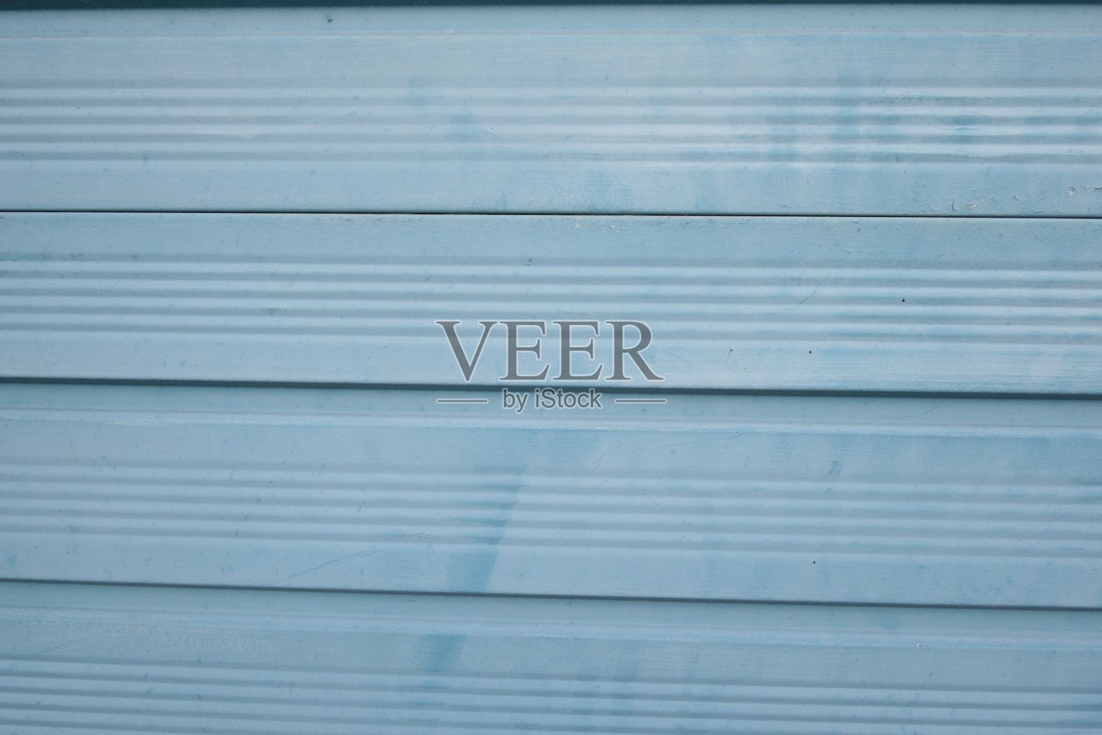 苏格兰爱丁堡，蓝色车库门的近景照片摄影图片