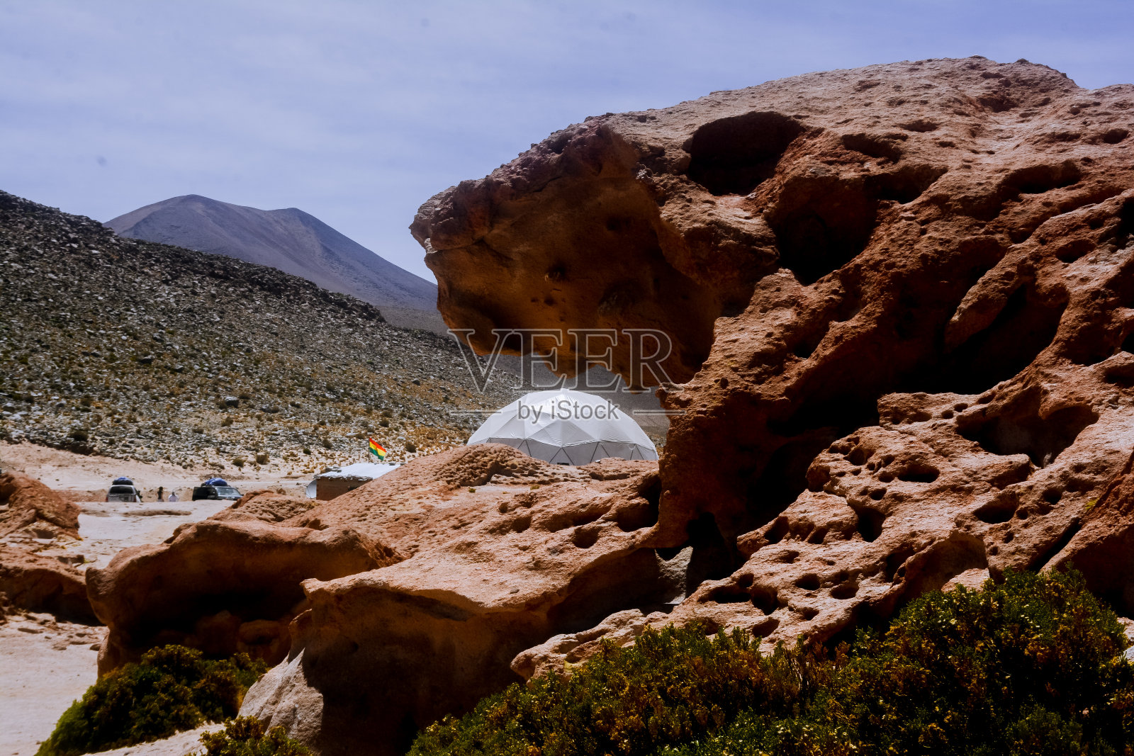 玻利维亚的ollag<e:1>火山照片摄影图片