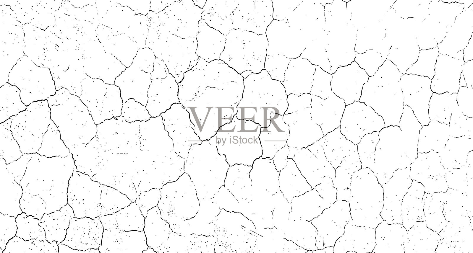 有裂缝的墙壁的黑白复古画，白色背景上有裂缝的白色油漆，有裂缝的墙壁的黑白画，背景上有裂缝插画图片素材