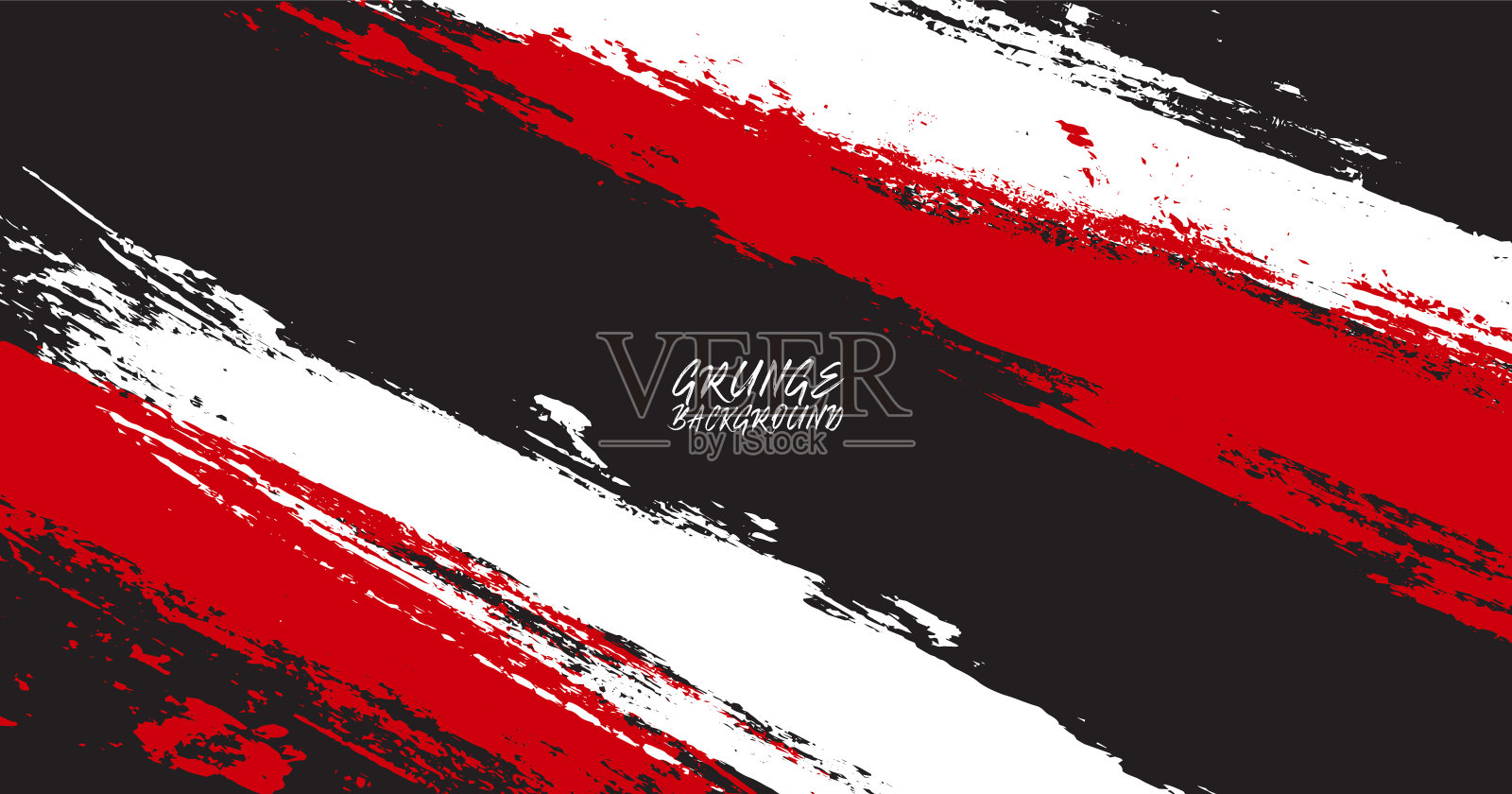 Grunge纹理形状效果。苦恼粗糙，暗抽象纹理。红白孤立在黑色背景上。平面设计元素与grungy风格概念的网页横幅，传单，卡片，或小册子封面插画图片素材