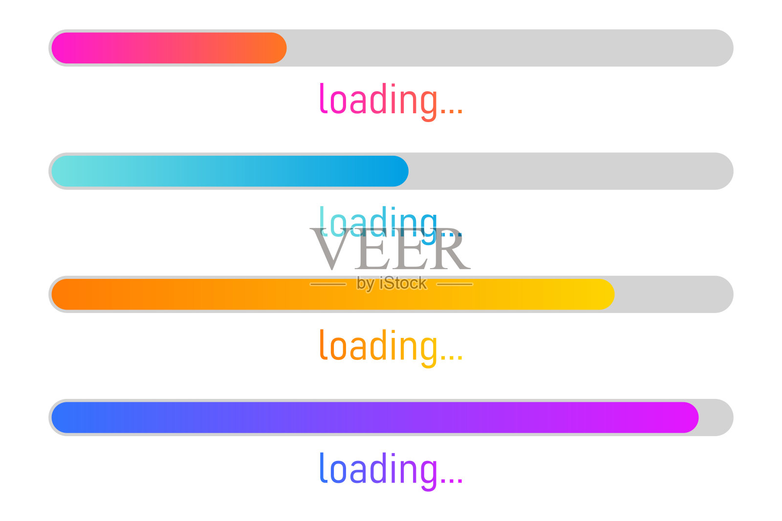 加载过程。系统更新图标。应用程序进度图标更新概念的图形和网页设计。系统更新图标。插画图片素材