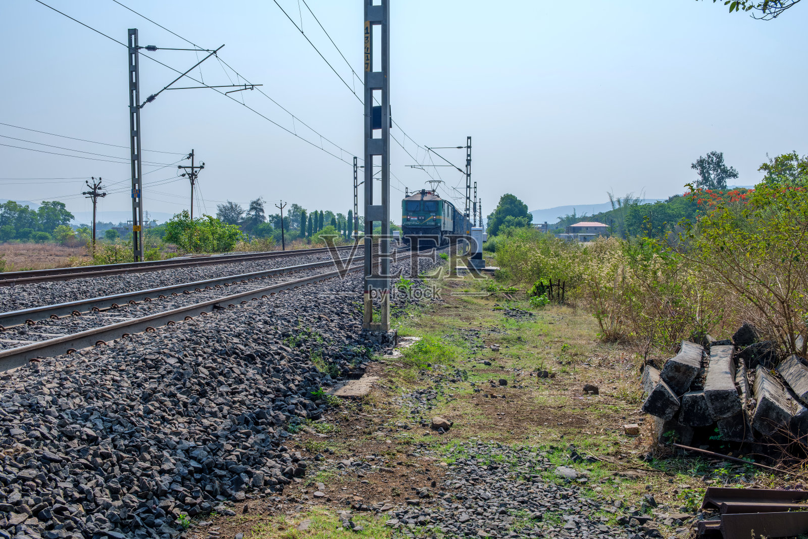 印度货运列车照片摄影图片