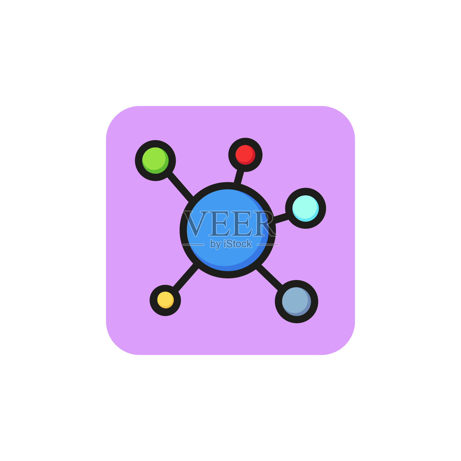 网络连接图标插画图片素材