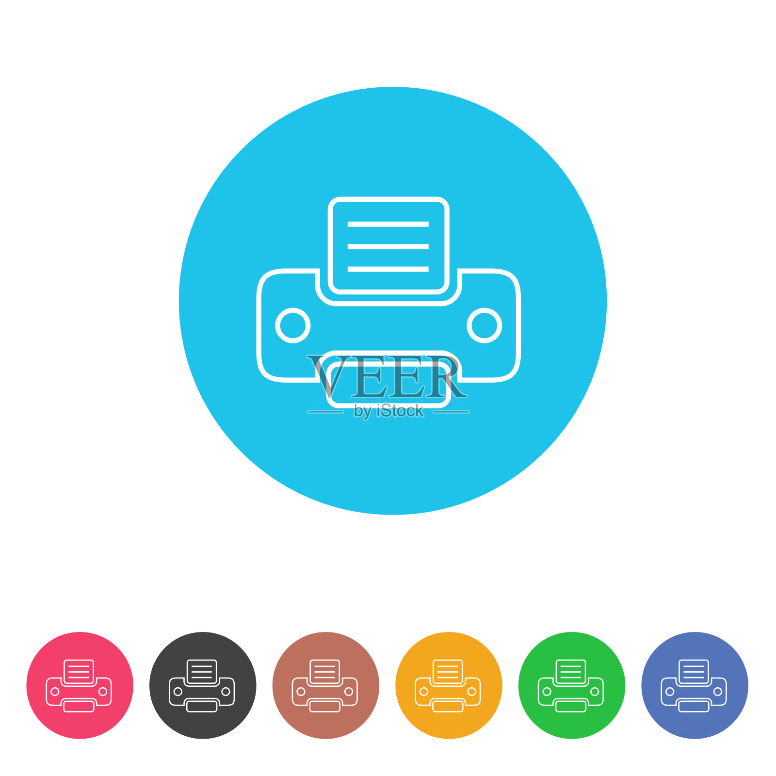 打印机图标插画图片素材