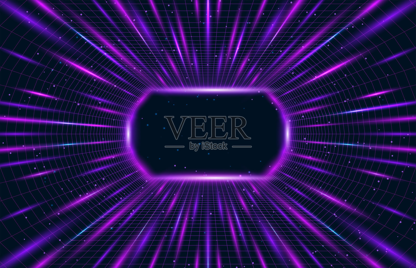 三维矢量空间背景。插画图片素材