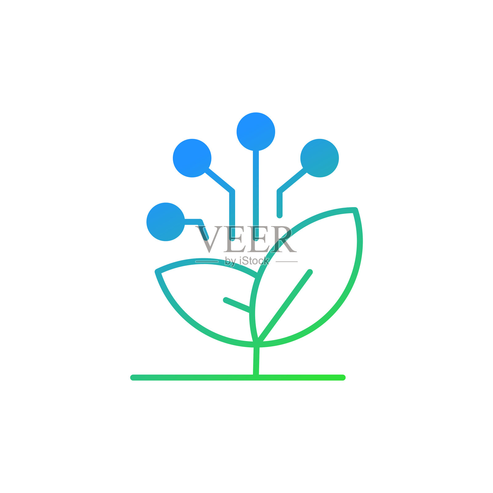 智能农业梯度图标设计。适用于信息图表，网页，移动应用程序，UI, UX和GUI设计。插画图片素材