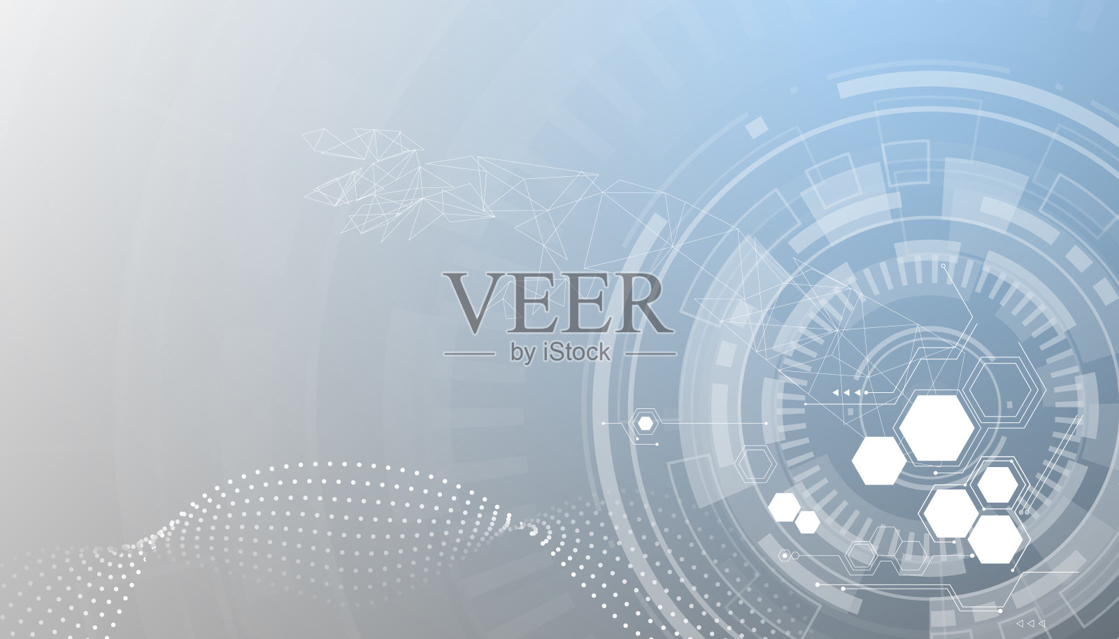 技术平面设计背景。矢量插图。矢量抽象技术电路线路。技术矢量背景。Eps10矢量图。插画图片素材