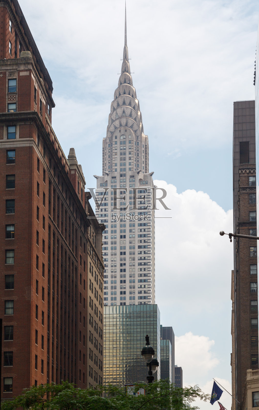 纽约市曼哈顿的克莱斯勒大厦照片摄影图片