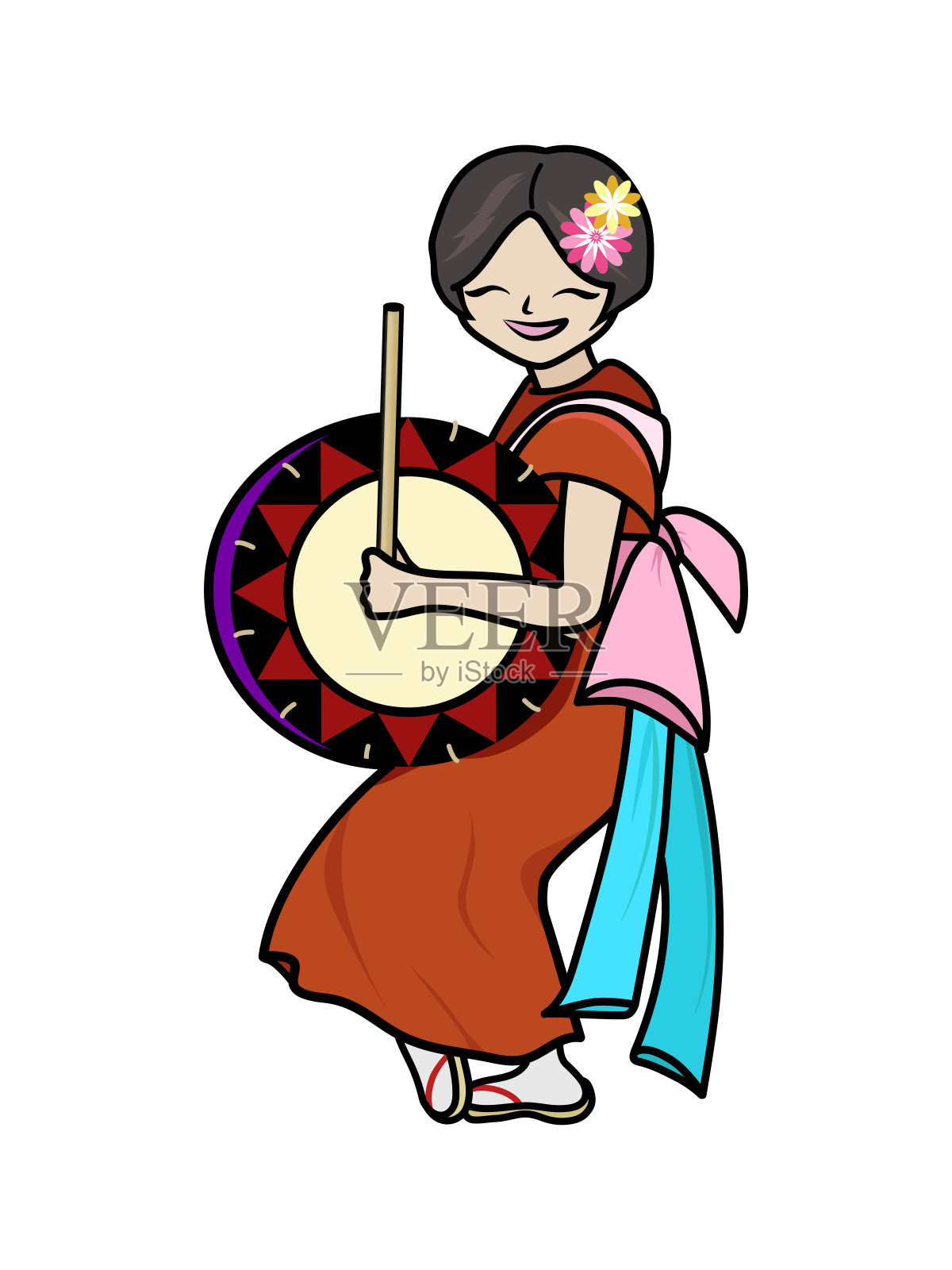 岩手珊莎节插画图片素材