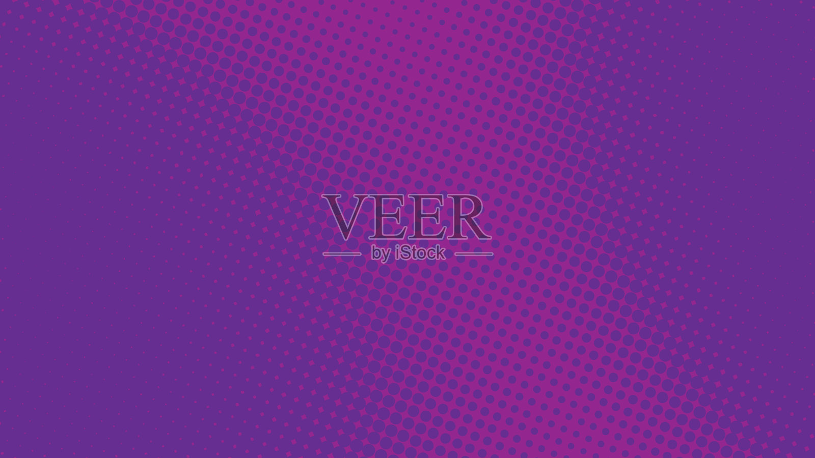 明亮的紫色流行艺术背景在复古漫画书的风格。卡通超级英雄背景与半色调点梯度，矢量插图eps10插画图片素材