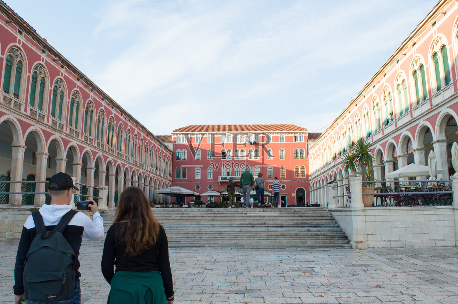 克罗地亚斯普利特的地标照片摄影图片