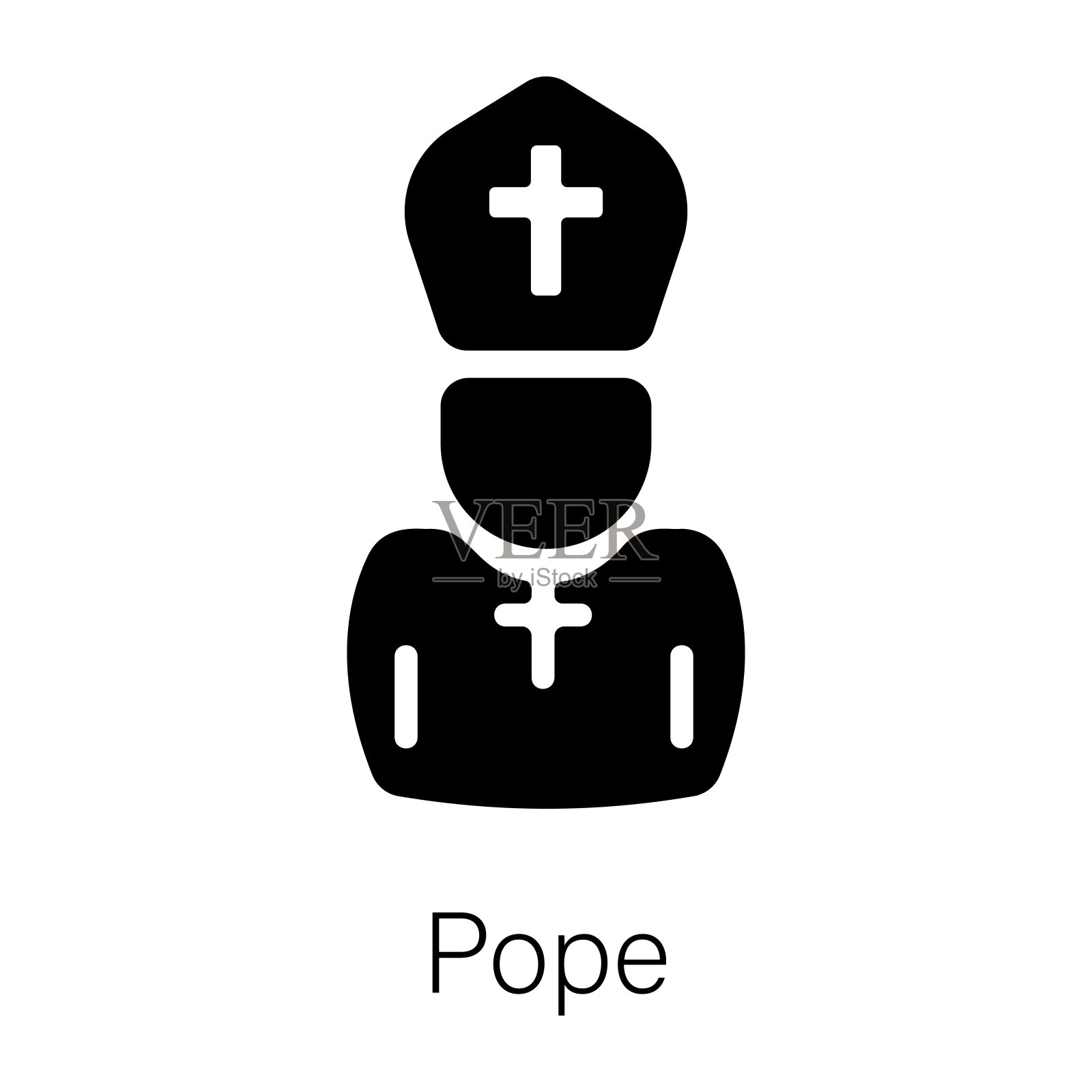 教皇插画图片素材