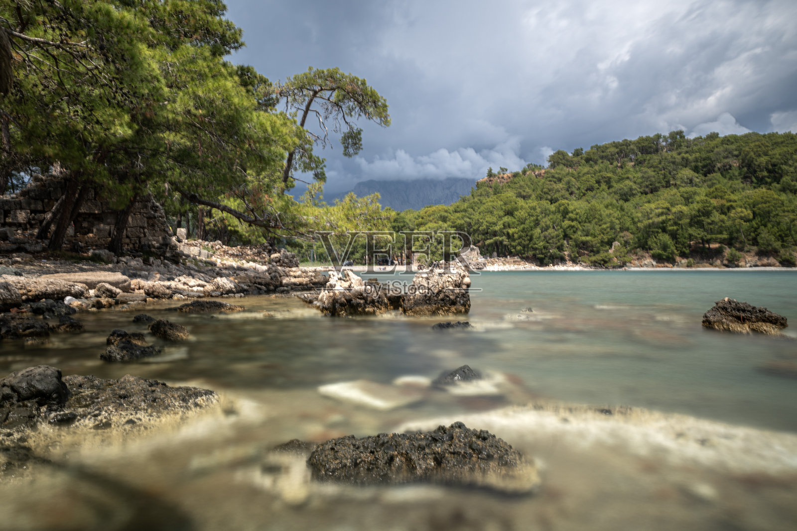 Phaselis古城和遗迹安塔利亚克梅尔照片摄影图片