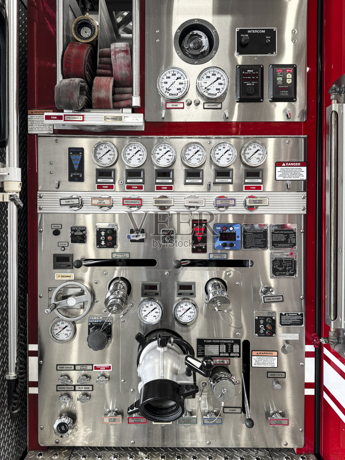 消防车控制板照片摄影图片