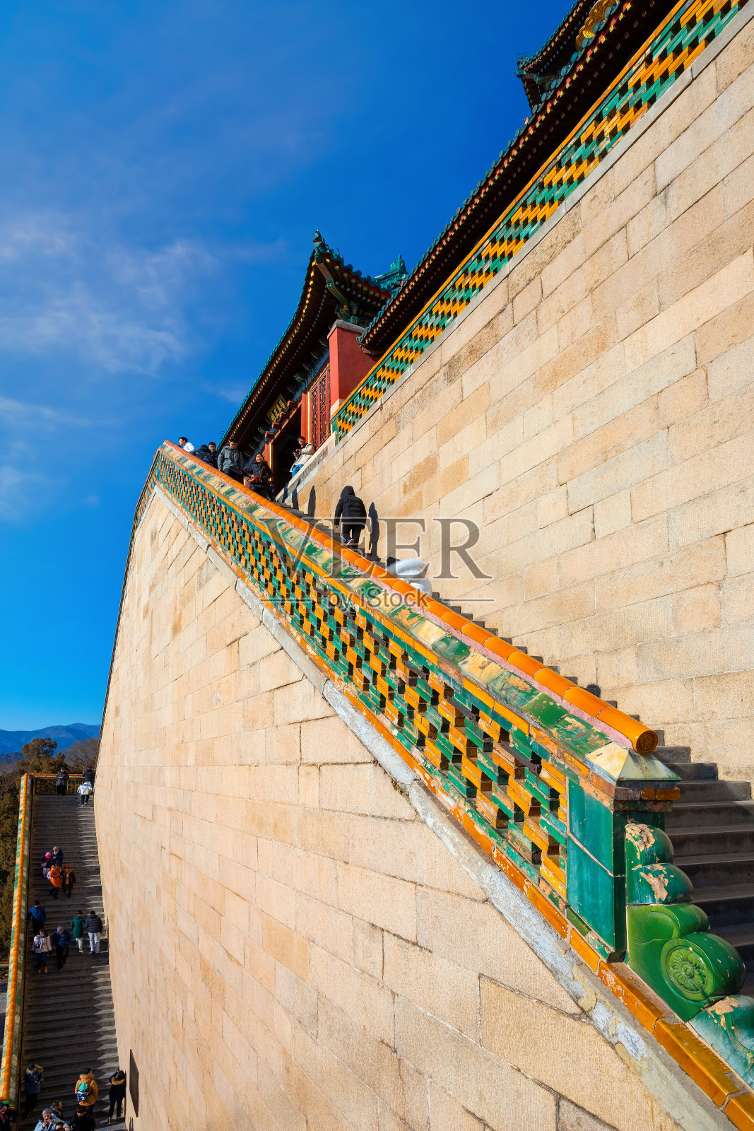 中国北京颐和园的佛香阁照片摄影图片