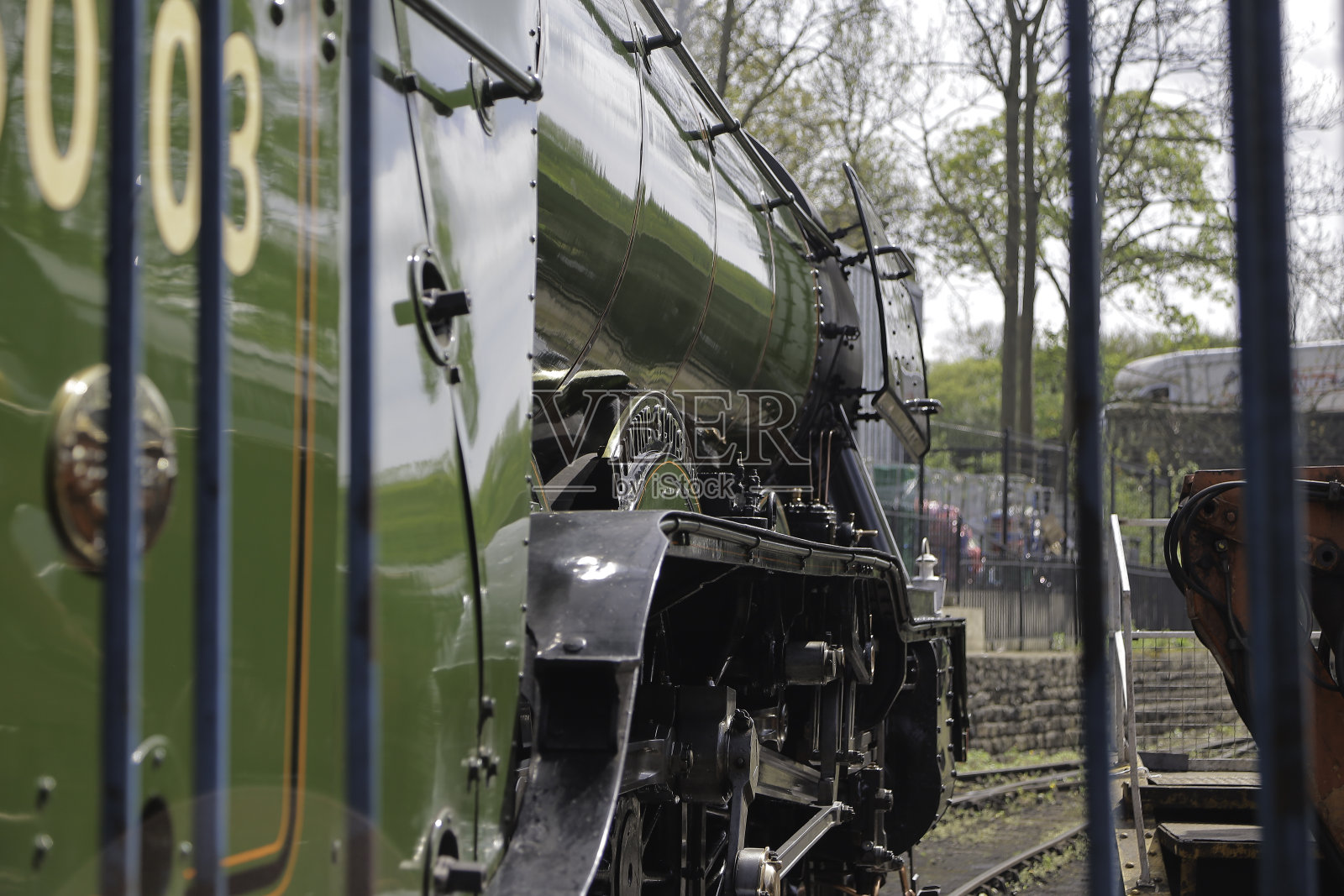 飞翔的苏格兰人号LNER A3型4472号机车百年纪念照片摄影图片