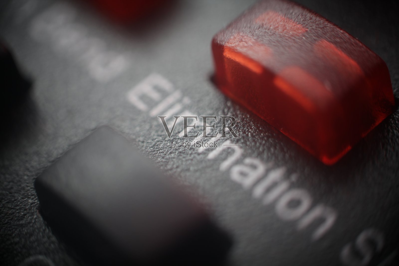 红色警报:消除按钮的特写照片摄影图片