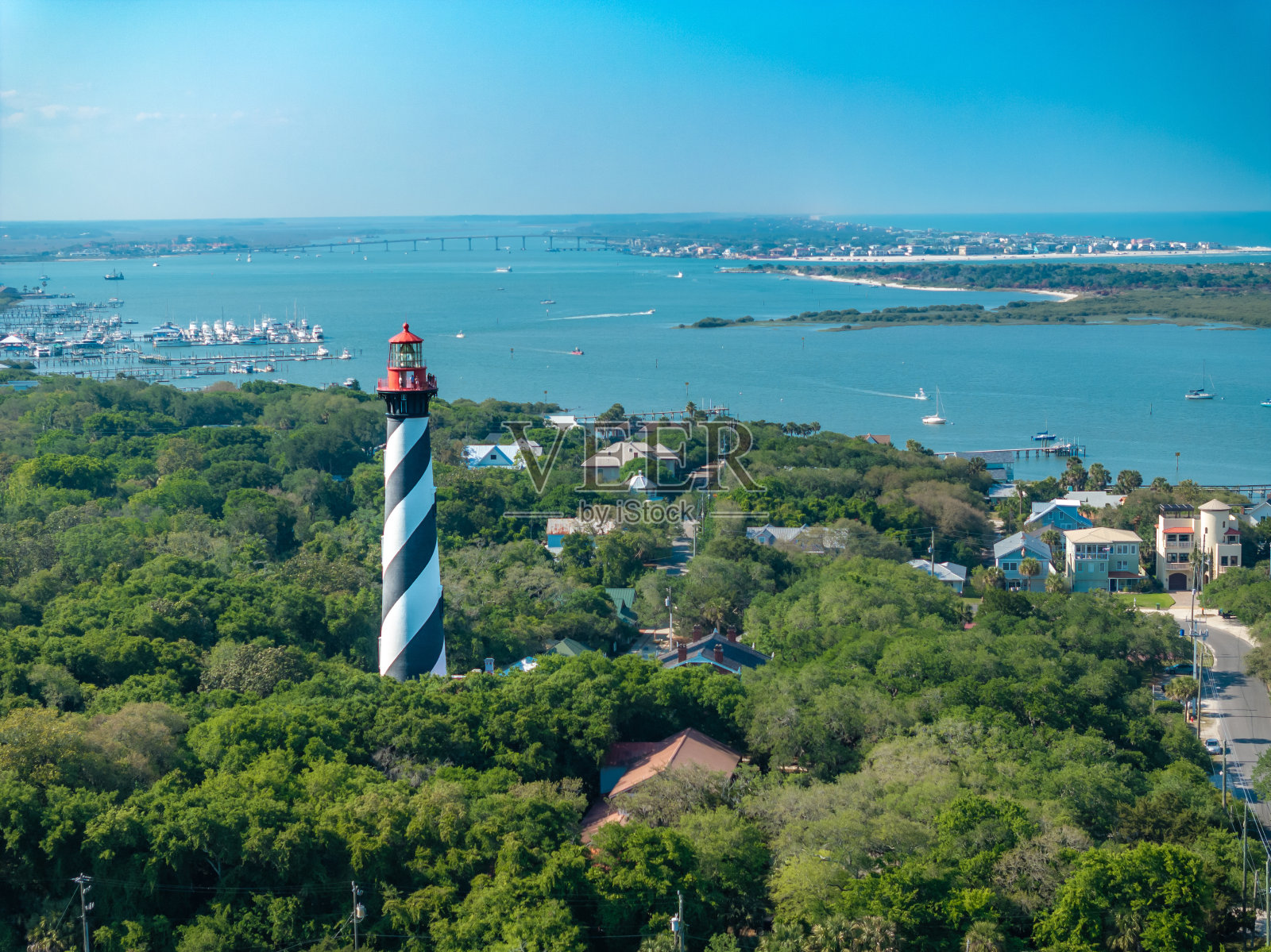 圣奥古斯丁灯塔天线照片摄影图片