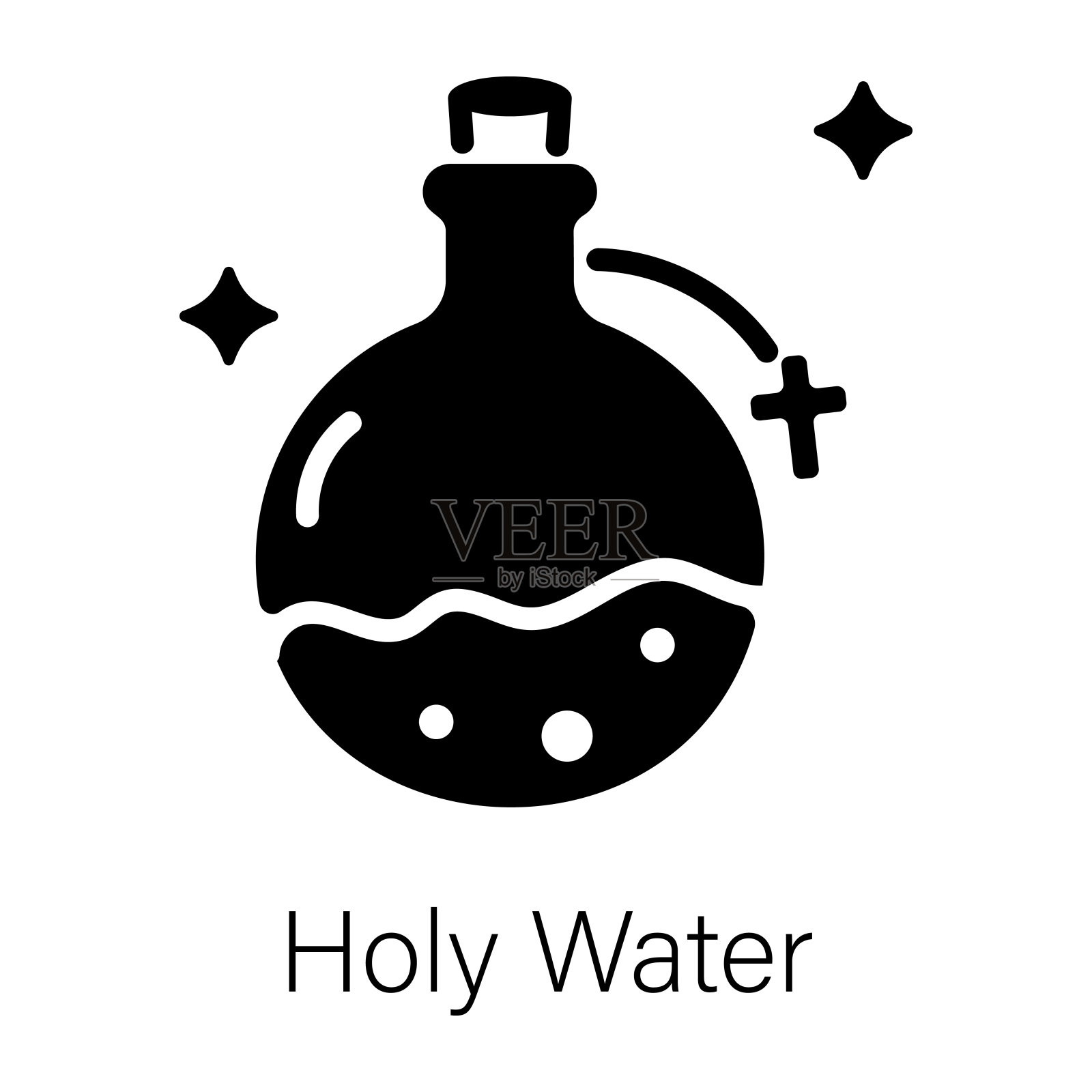 圣水插画图片素材