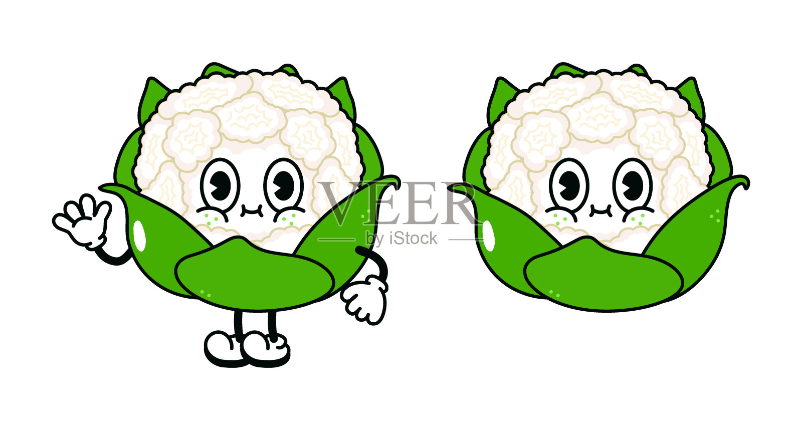 菜花人物概念插画图片素材