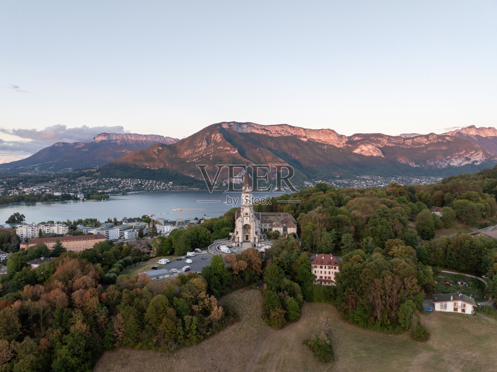 参观大教堂-阿南西，法国照片摄影图片