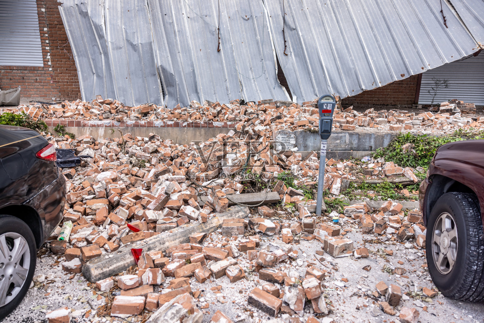 休斯顿Derecho损伤照片摄影图片