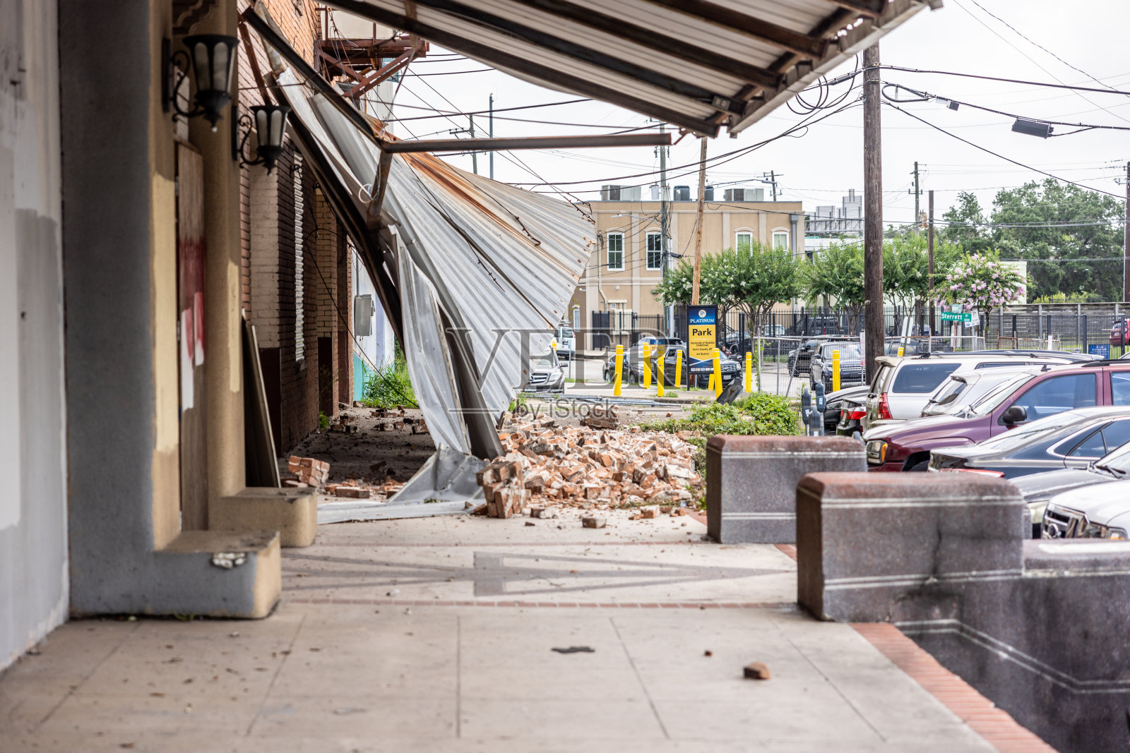 休斯顿Derecho损伤照片摄影图片