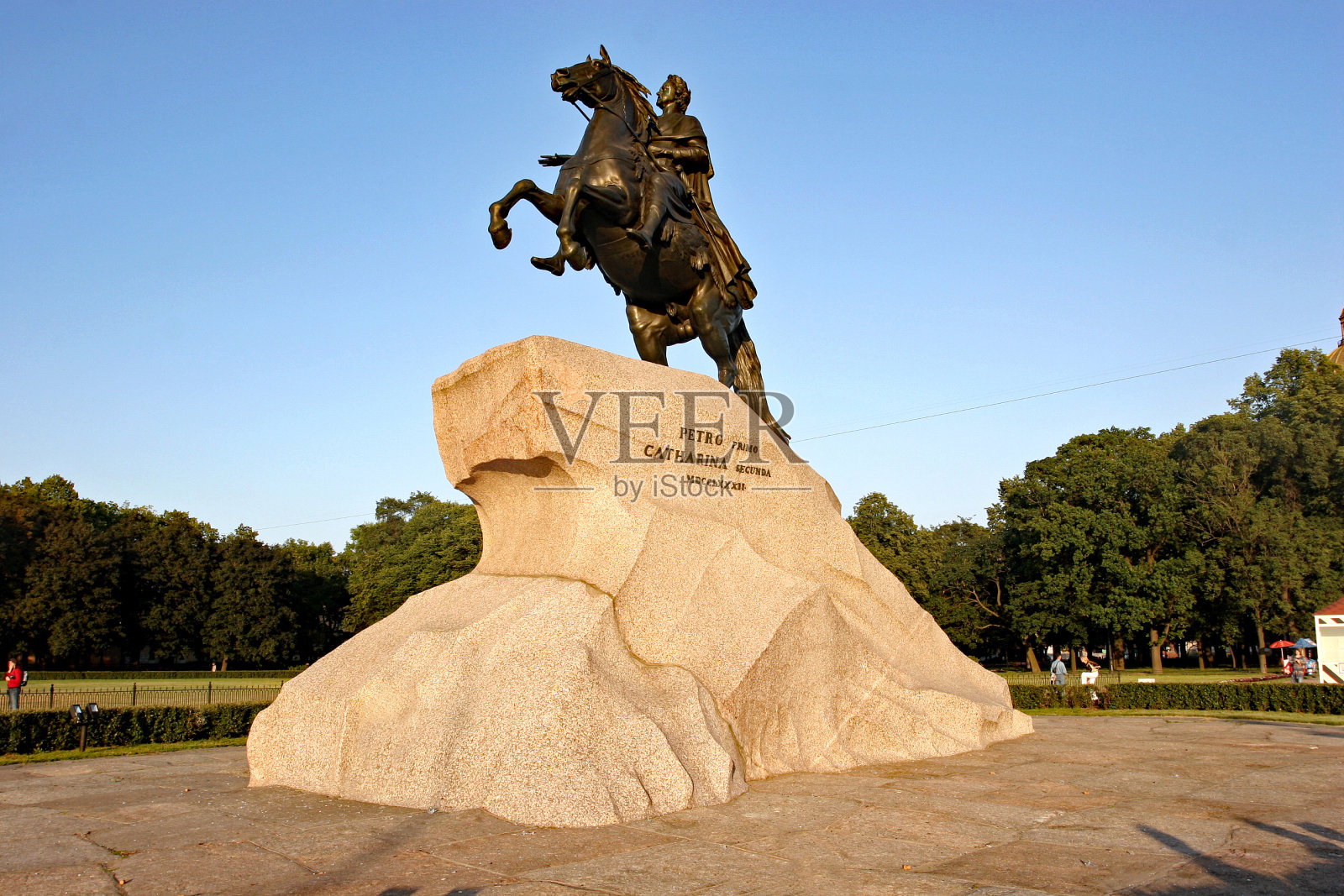 彼得大帝纪念碑，圣彼得堡，俄罗斯照片摄影图片