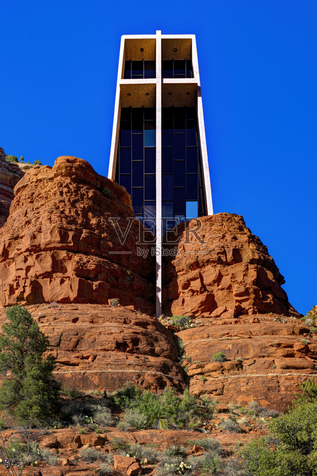 圣十字教堂。美国亚利桑那州塞多纳照片摄影图片