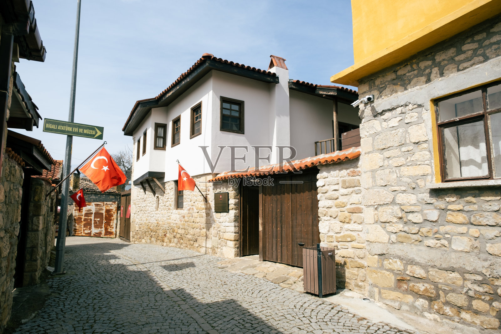 恰纳卡莱比加利的阿塔图尔克故居博物馆照片。照片摄影图片