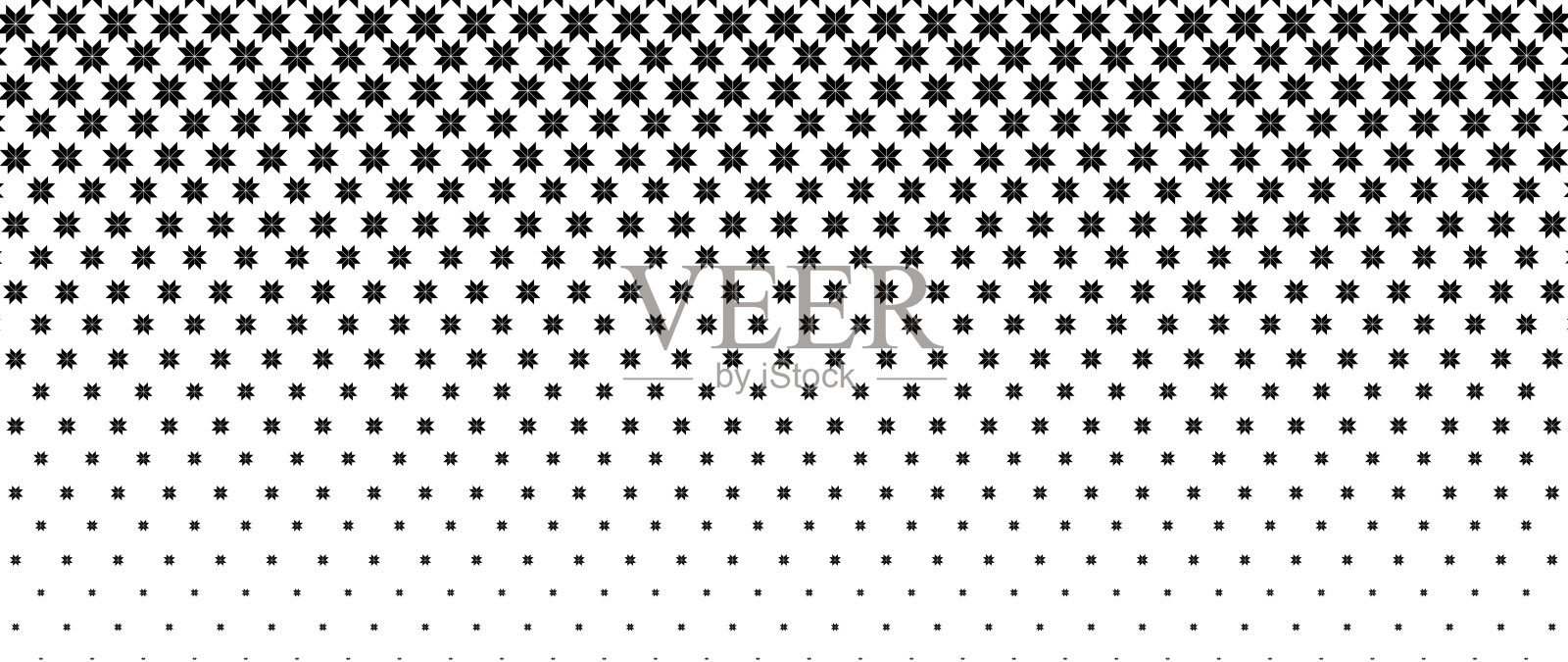 水平黑色花朵图案和背景设计插画图片素材