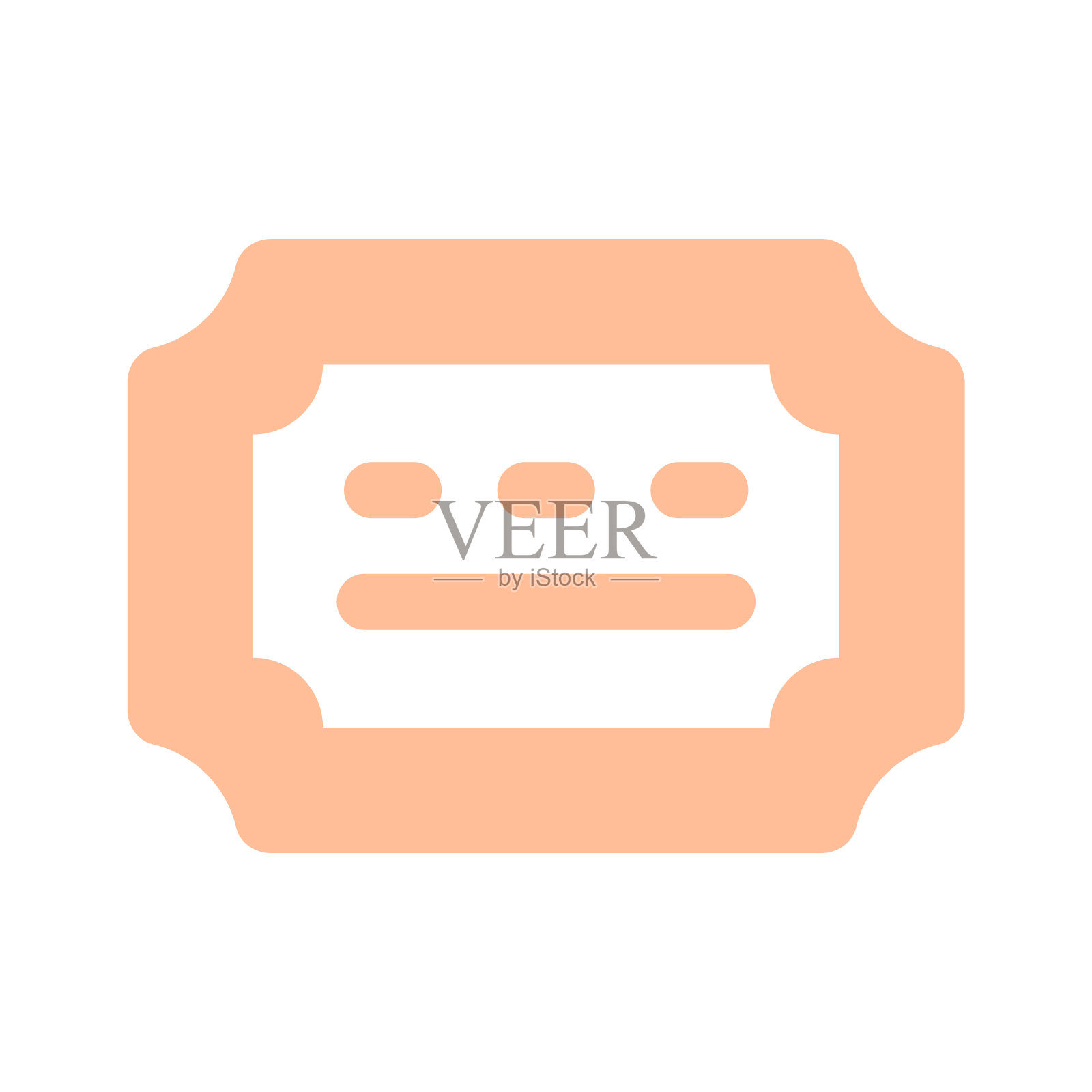 精心设计的票图标，准备使用和下载。插画图片素材