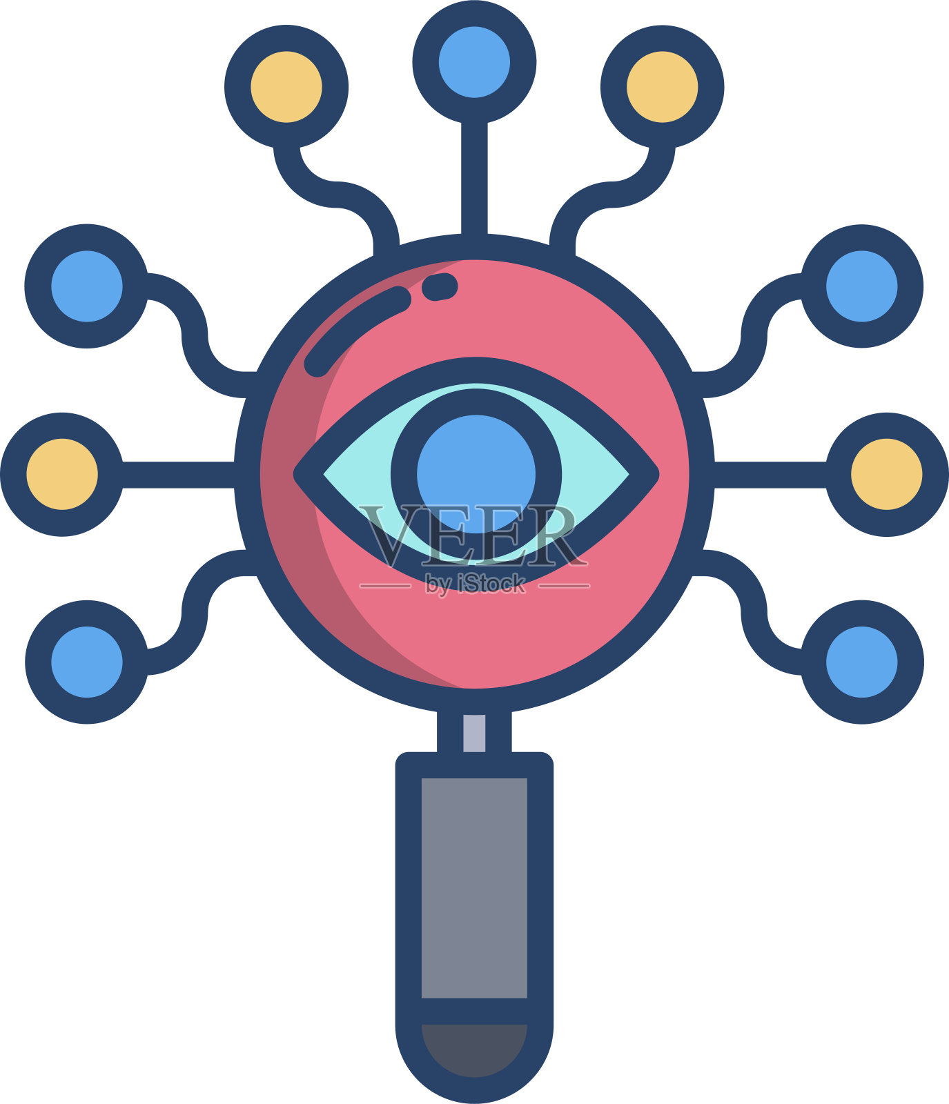 搜索线性颜色矢量插图插画图片素材