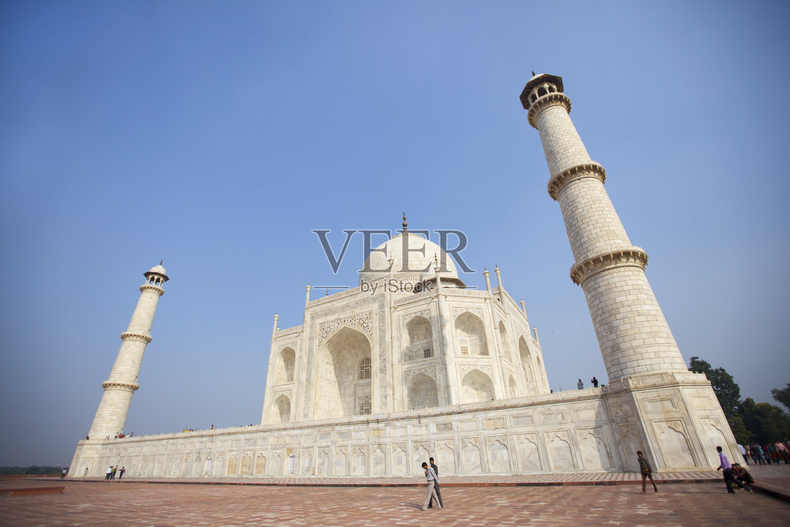 泰姬陵位于印度阿格拉的地标性陵墓照片摄影图片