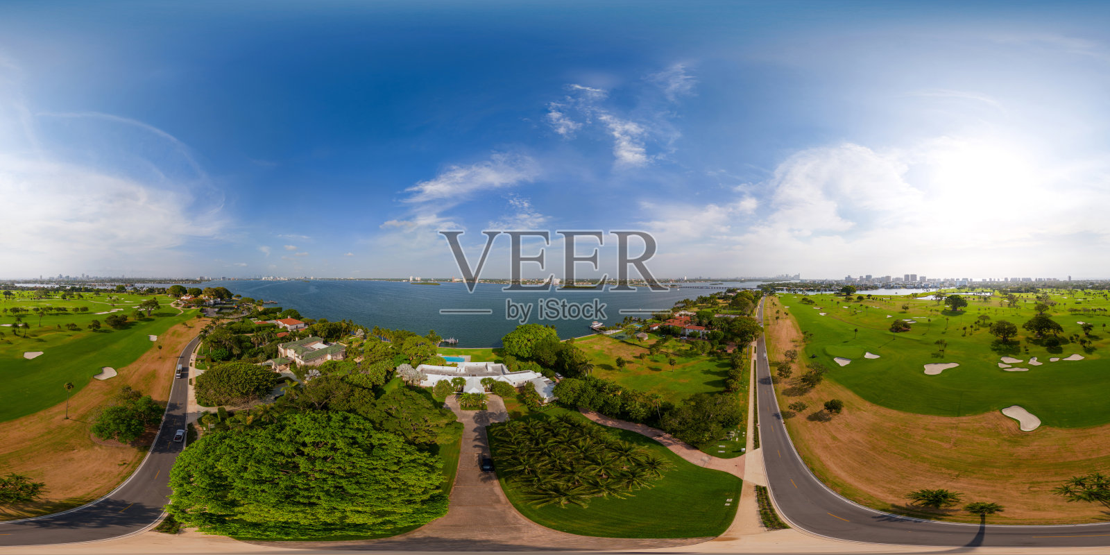 杰夫贝索斯住宅迈阿密海滩航拍360等矩形vr照片照片摄影图片