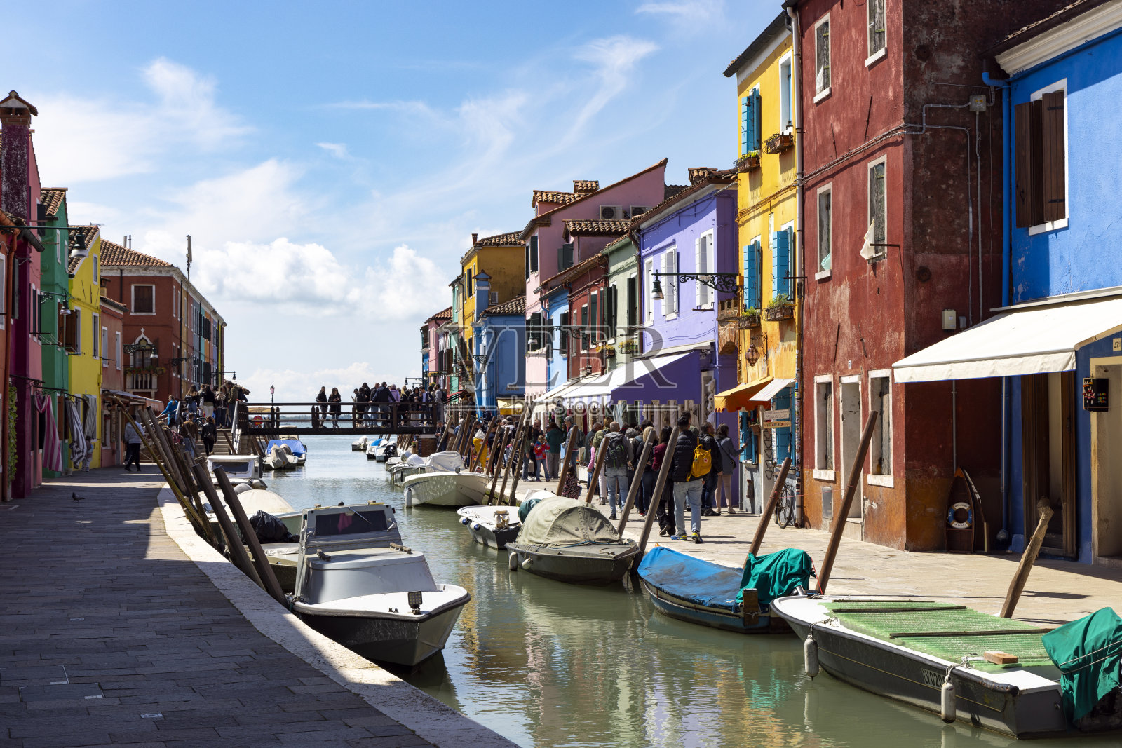 意大利威尼斯的布拉诺照片摄影图片