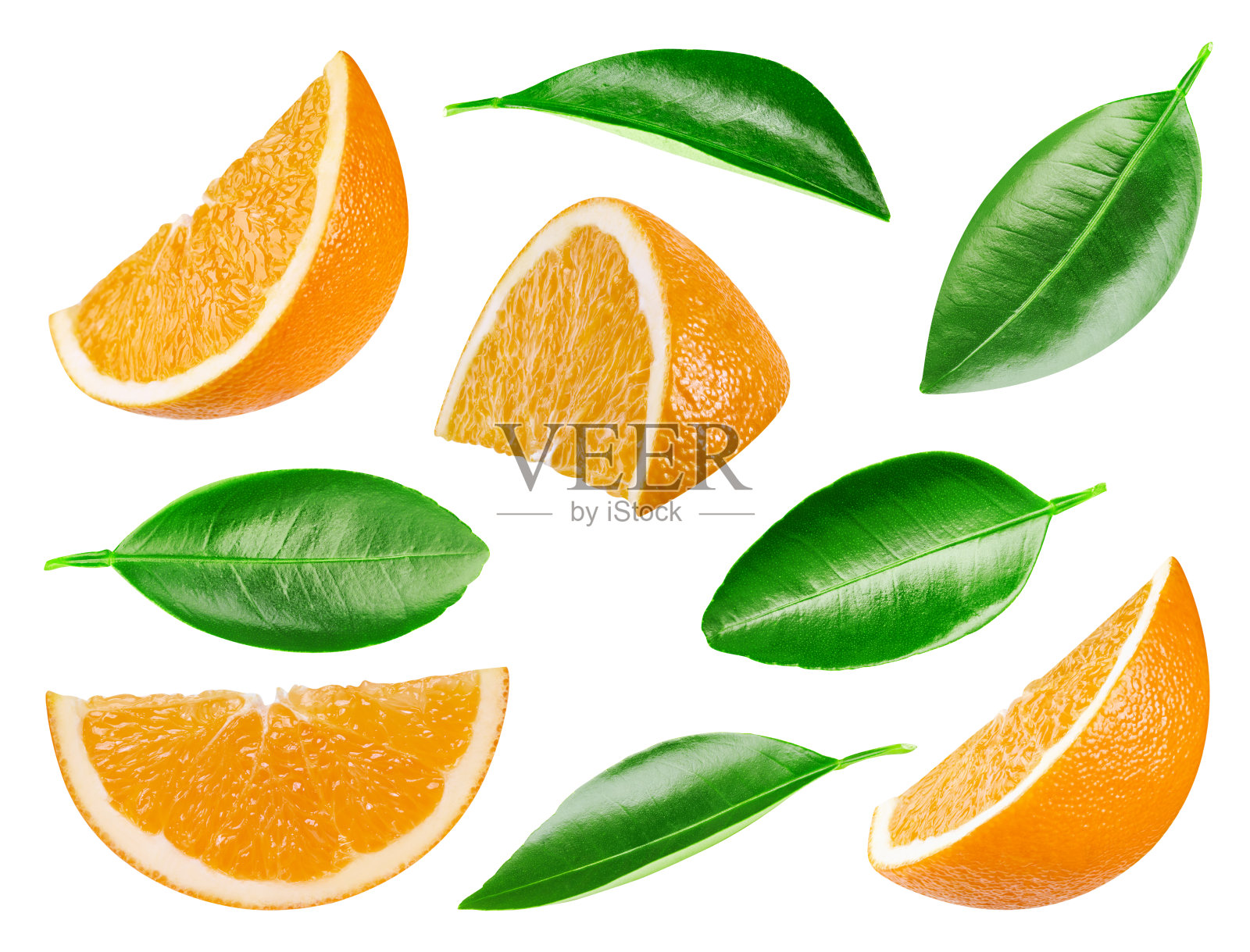 白色背景上孤立的橙色照片摄影图片