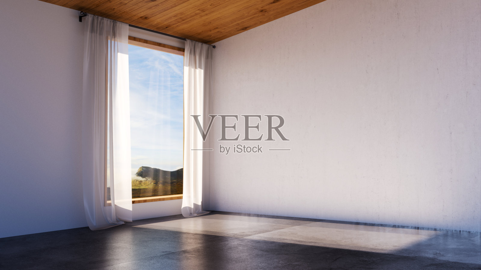 大型豪华现代明亮内饰客厅模型插图3D渲染图像照片摄影图片