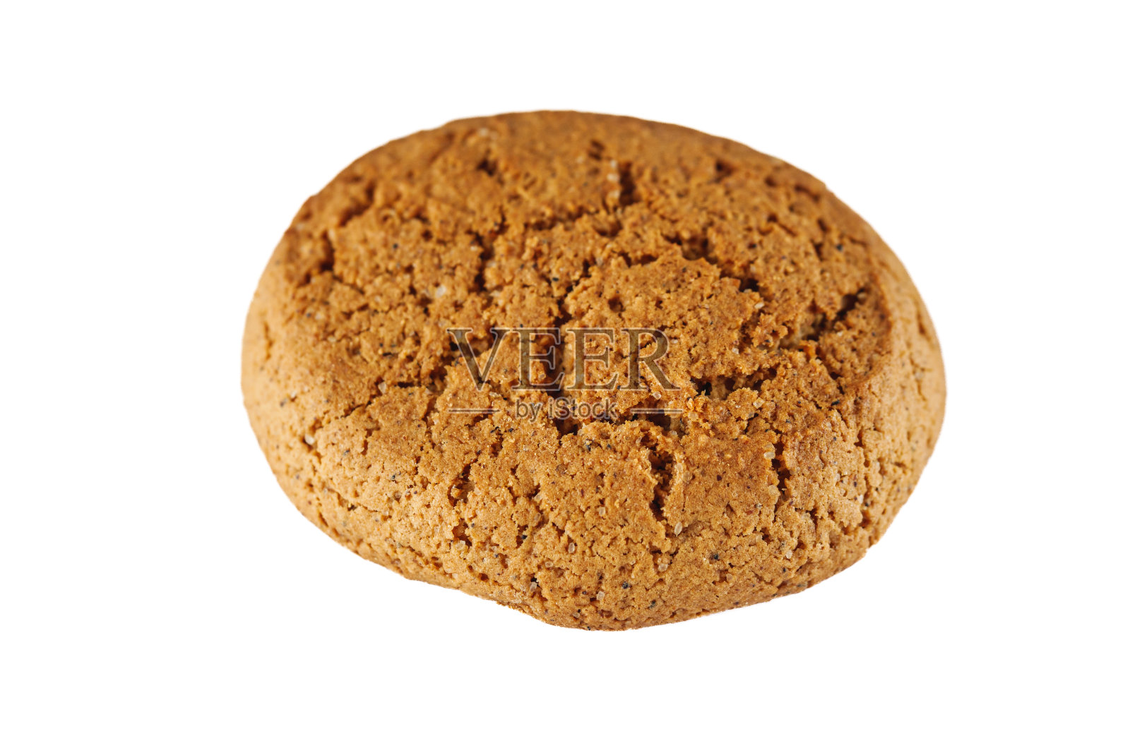 营养可口的燕麦饼干在一个白色的背景照片摄影图片