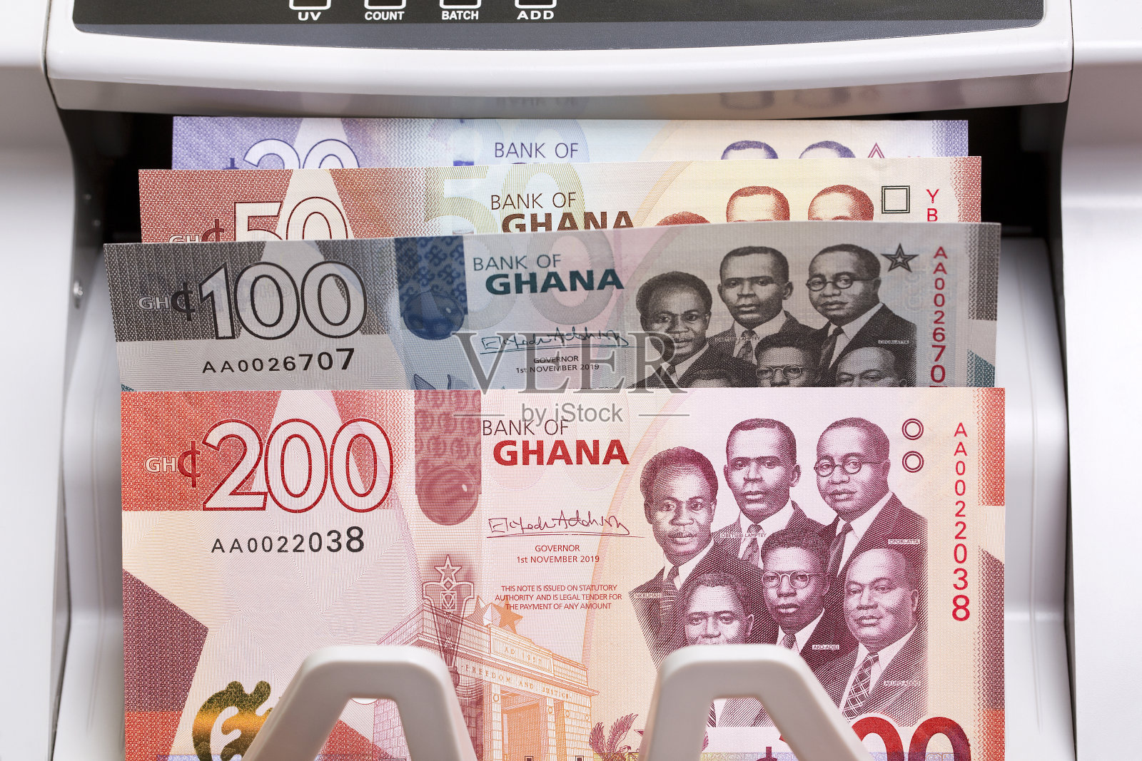 计数机里的加纳塞迪照片摄影图片