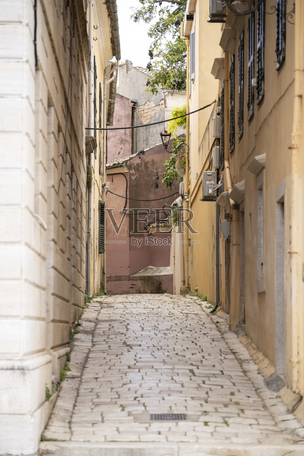 希腊的科孚镇照片摄影图片
