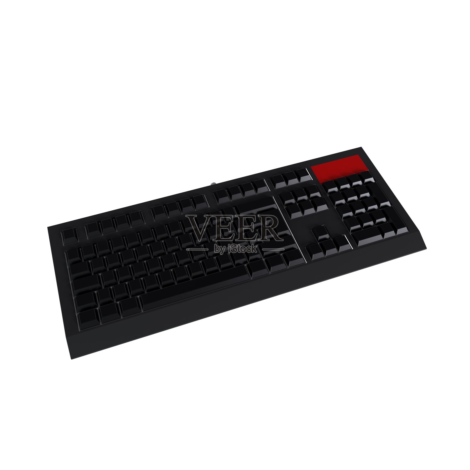 键盘孤立在白色背景上照片摄影图片